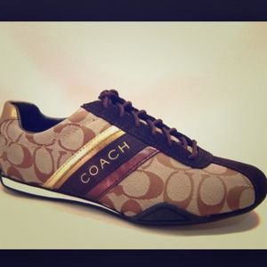 Coach signature brown sneakers