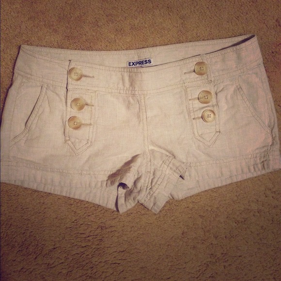 *SOLD* Express linen sailor shorts