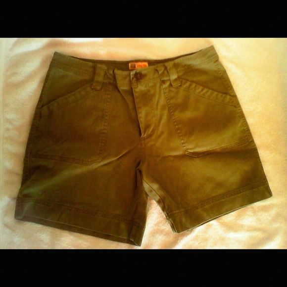 Army green shorts