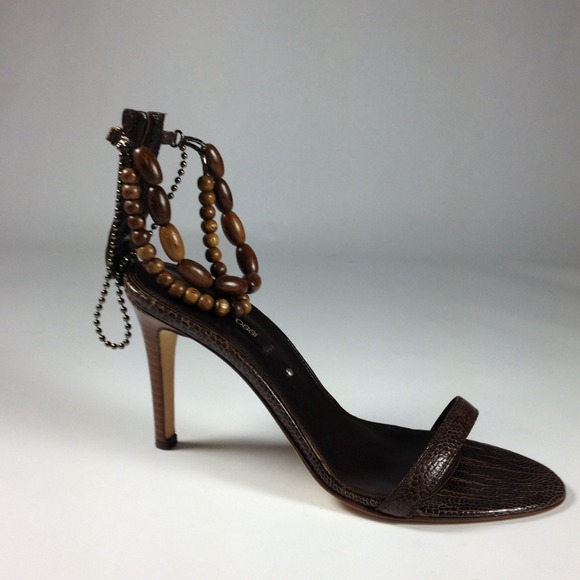 Sergio Rossi Croc Sandal SZ. 37.5