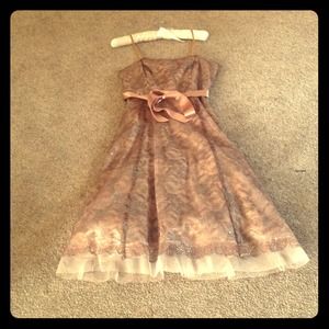 BCBG Max Azria Taupe Color Dress