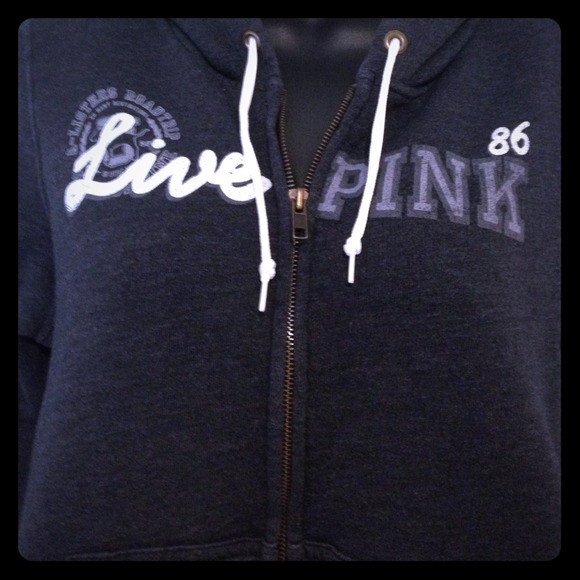 Victoria's Secret Tops - Charcoal Victoria's Secret PINK Hoodie