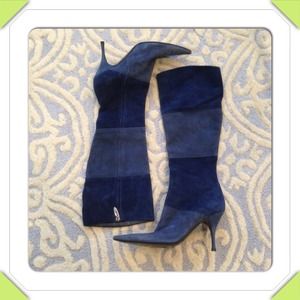 ❗Sergio Rossi Suede Point Heeled Boots❗