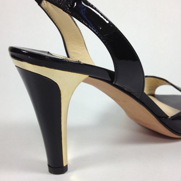 Jimmy Choo Patent Glam Sling back SZ. 38.5