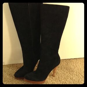 Bakers suede heeled boots