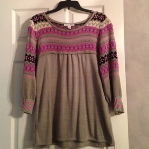 🌺 Grey & Pink Sweater 🌺