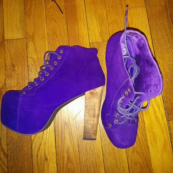 Jeffrey Campbell Lita in Purple Suede Size 8