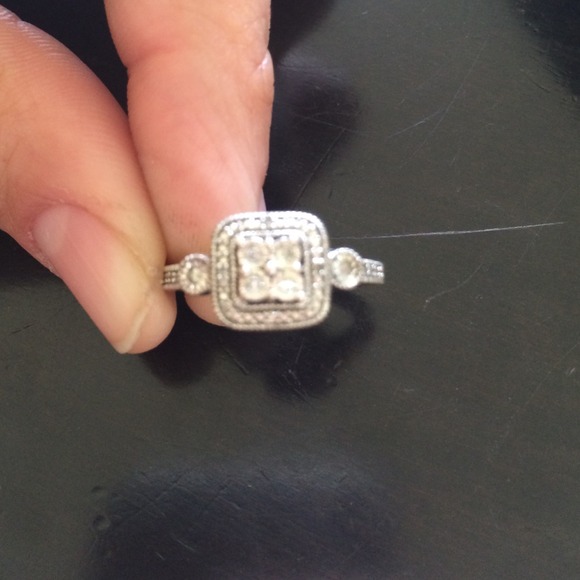 .5 karat diamond silver ring