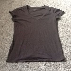 Plain Grey V-Neck