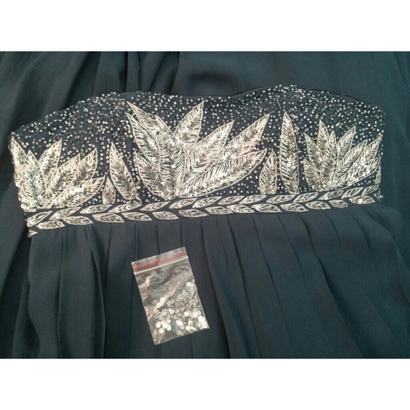 | Aidan Mattox | Grecian Beaded Evening Gown - Picture 2 of 4