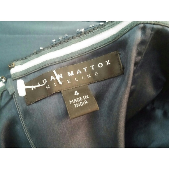 | Aidan Mattox | Grecian Beaded Evening Gown - Picture 4 of 4