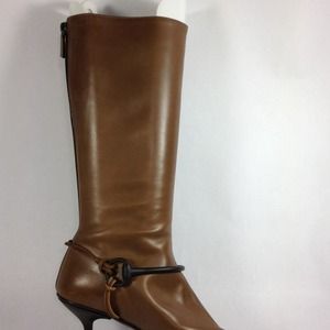 Gucci Tall Leather Brown Boot SZ. 8B