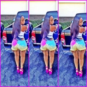 Custom Tie Dye Jean Shorts