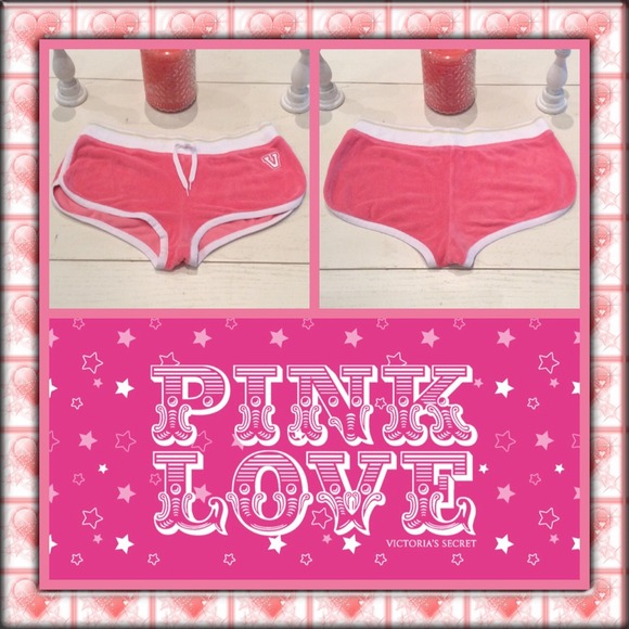 💗VICTORIA'S SECRET PINK CUTE TERRY CLOTH SHORTS💗