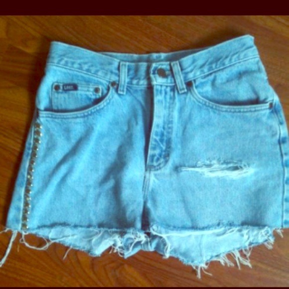 Lee Denim - ❌Sold❌ vintage high waisted light denim shorts