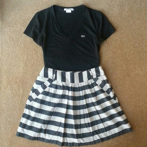 Forever 21 stripe skirt w/ pockets