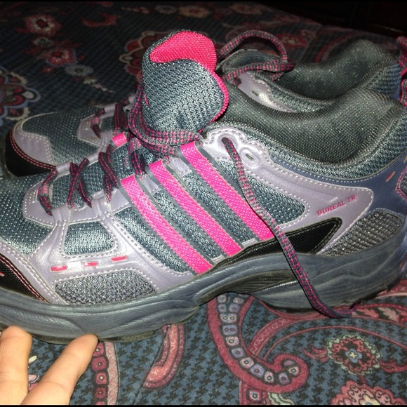 Adidas, hot pink and grey, size 9 - Picture 1 of 4