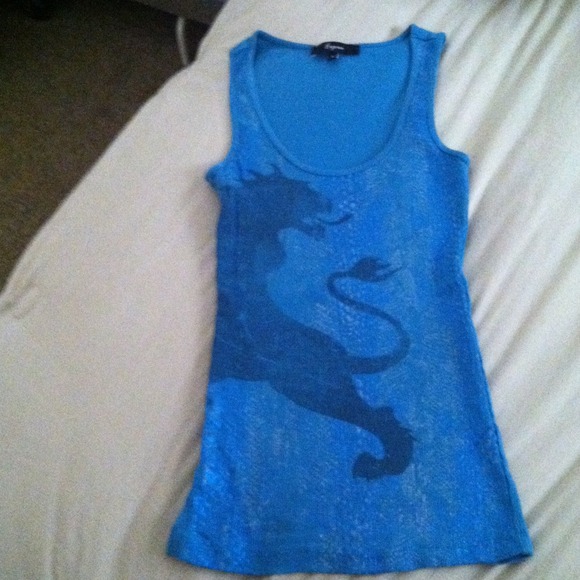 Express printed design tank top