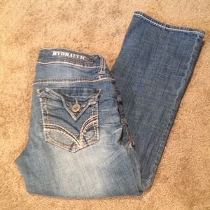 Hydraulic Denim Capris