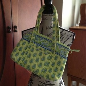 Citrus pattern Vera Bradley bag.