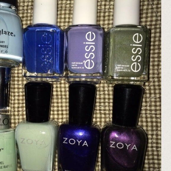 3 Essie and 3 Zoya nail polishes