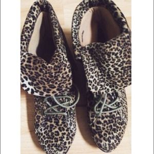cheetah ankle boots