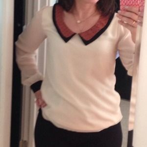 Fun flirty blouse with Peter Pan collar