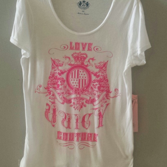 Pink and white Juicy Couture top