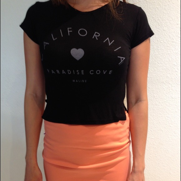 Brandy Melville California crop top tee