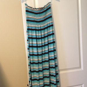 Striped maxi dress