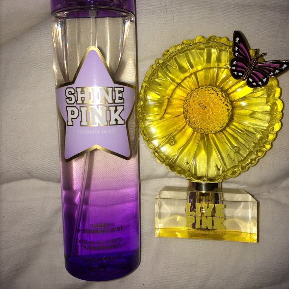 Victoria secret pink body mist and purfume