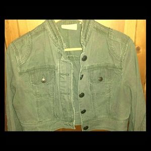 Cropped Olive green jacket