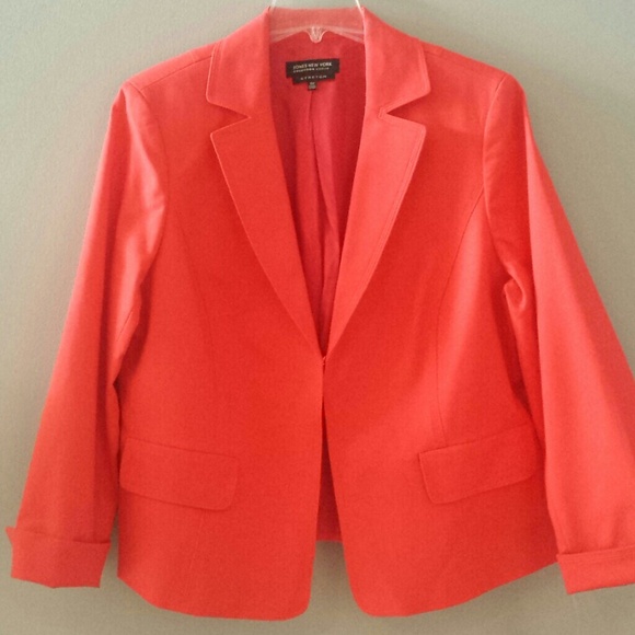 Jones New York, fire red blazer