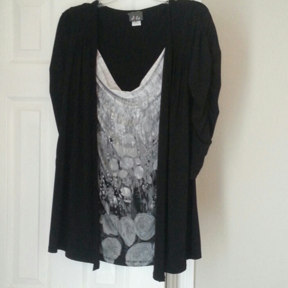 1 piece top and cardigan combo