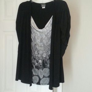 1 piece top and cardigan combo