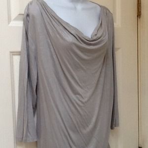 shimmer silver Ann Taylor Loft jersey