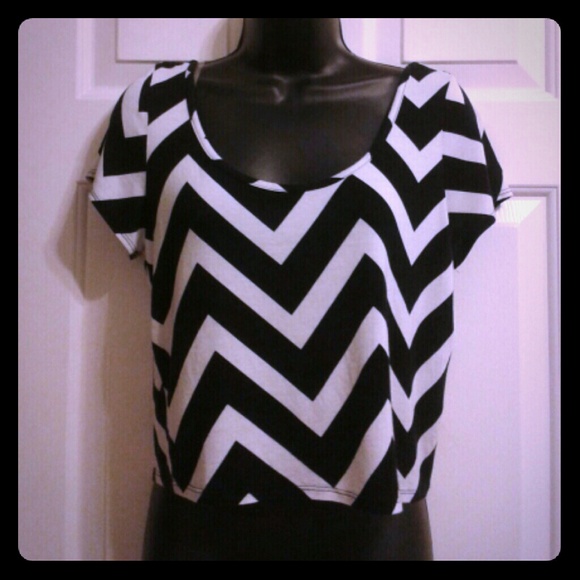 SOLD Chevron Crop Top