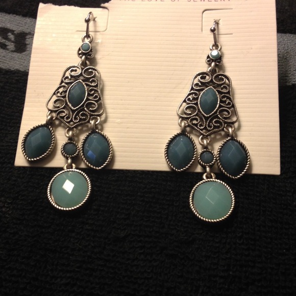 Dangling statement earrings