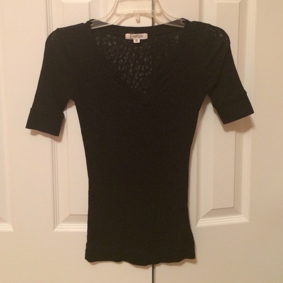 Black sheet cheetah print top!