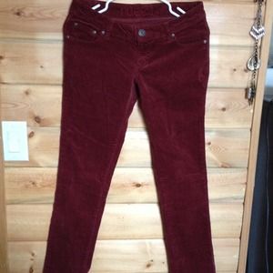 maroon corduroy pants