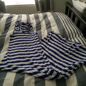 Nautical maxi dress