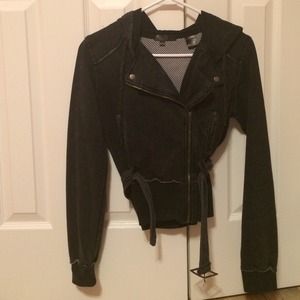 "Washed out" zip up hoodie