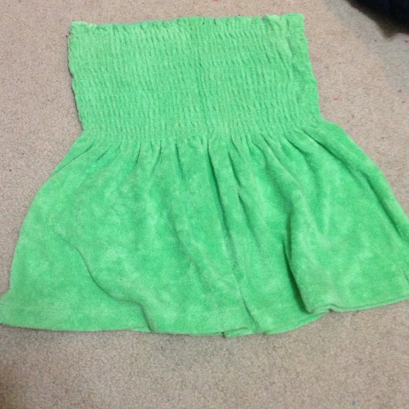 Green Tube Top.