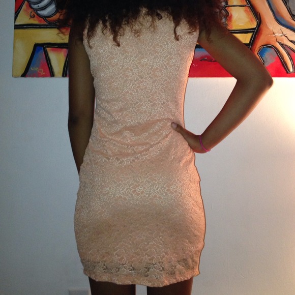 Coral Floral Spring Dress - Picture 2 of 4