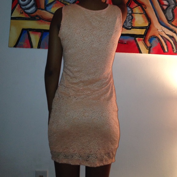 Coral Floral Spring Dress - Picture 3 of 4