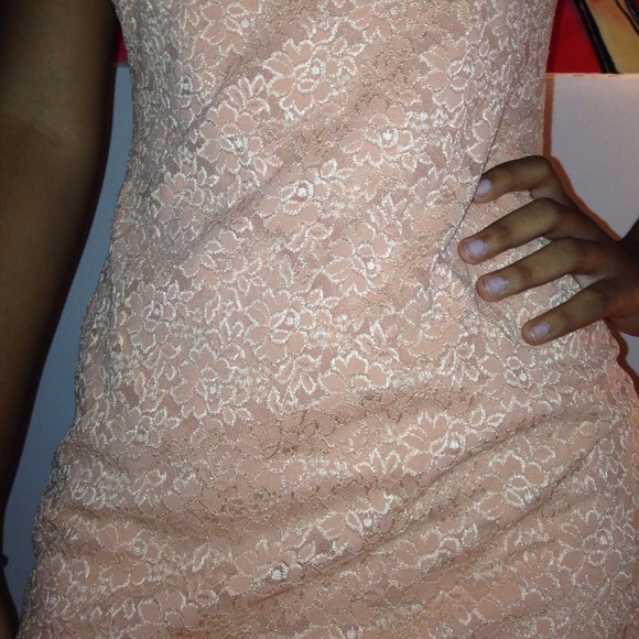 Coral Floral Spring Dress - Picture 4 of 4