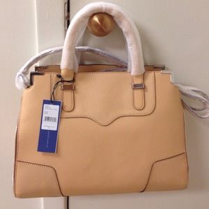 NWT Rebecca Minkoff Amorous satchel in nude