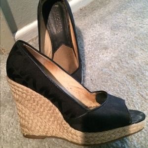 Authentic Michael Kors Signature wedges