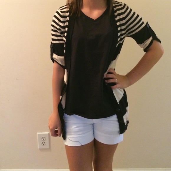 Black and Tan striped sweater