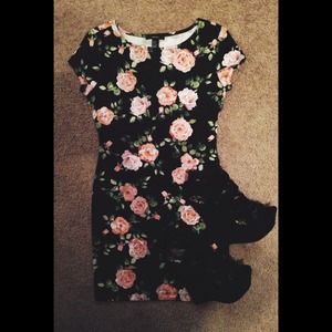 Forever 21 floral bodycon dress